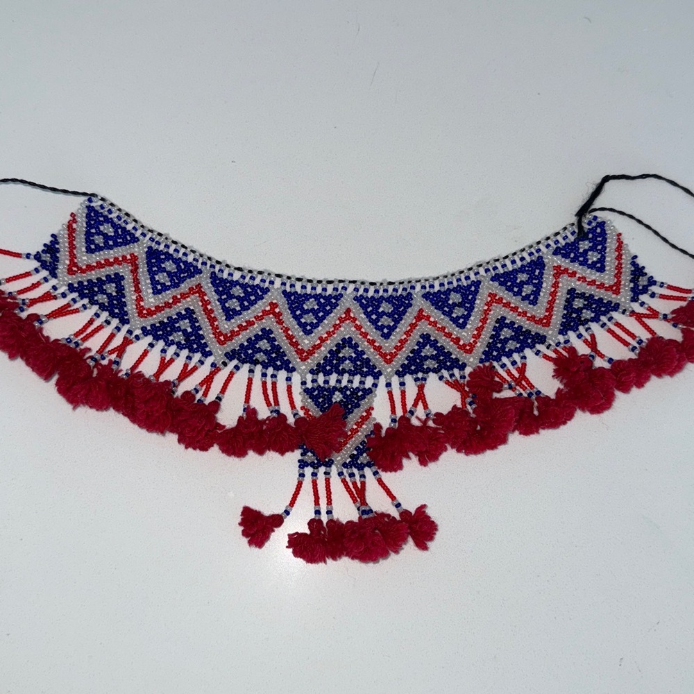 Indian necklace, beaded necklace